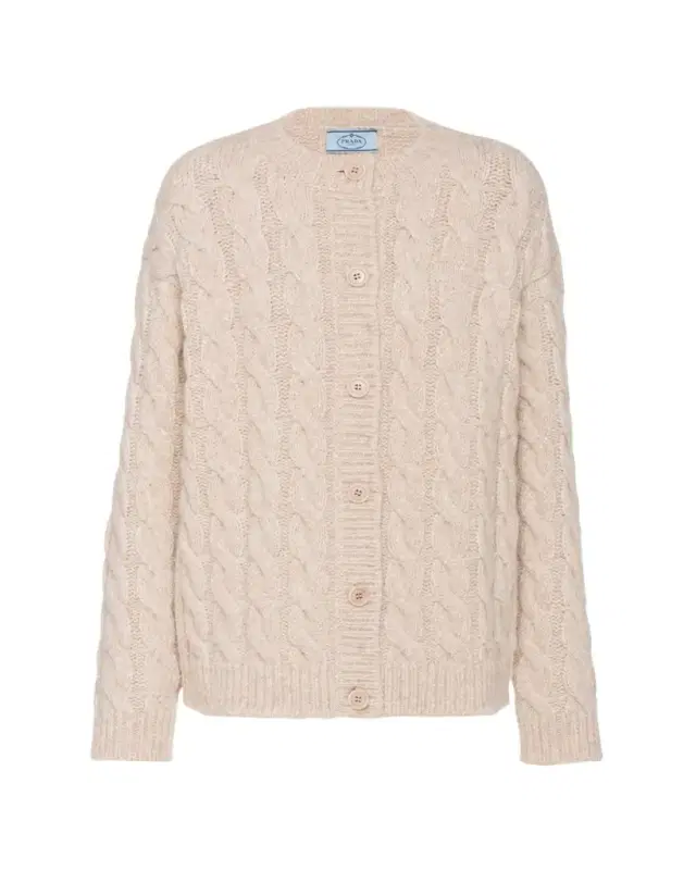 Braided Wool Cardigan