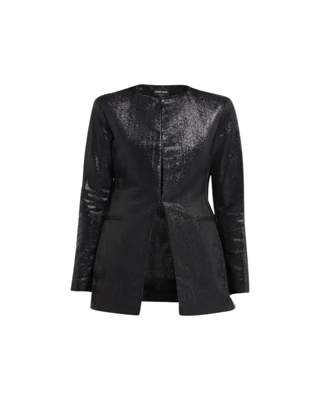 Sparkle Collarless Slim Jacket