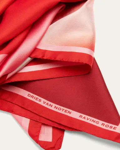 Dries Van Noten Raving Rose Silk Foulard | Thumbnail 2