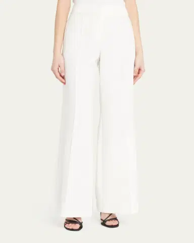 Milly Nash High-Rise Wide-Leg Cady Pants | Thumbnail 4