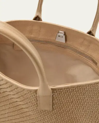 Akris Ai Small Braided Leather Top-Handle Bag | Thumbnail 4