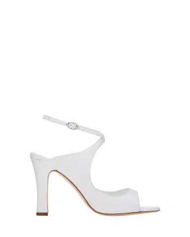 Manolo Blahnik Ard Lambskin Ankle-Strap Sandals | Thumbnail 1