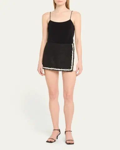 ALICE + OLIVIA Darma High-Rise Crossover Colorblock Skort | Thumbnail 2