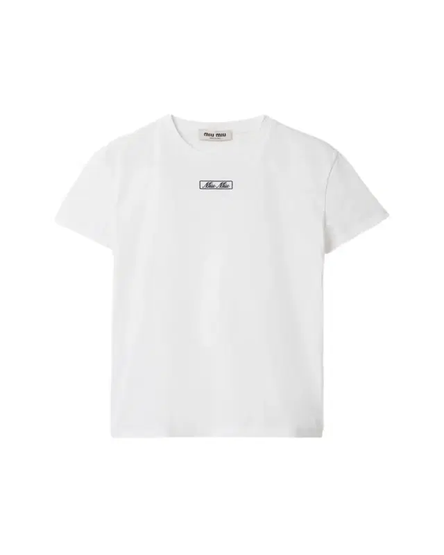 Embroidered Logo Jersey T-Shirt