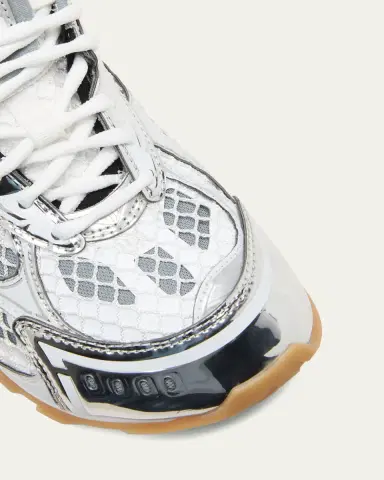 Bottega Veneta Women's Orbit Metallic Net Runner Sneakers | Thumbnail 5