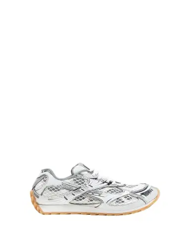 Bottega Veneta Women's Orbit Metallic Net Runner Sneakers | Thumbnail 1