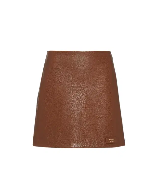 Napa Leather Mini Skirt
