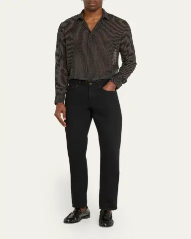 Saint Laurent Men's Le Loafer 15 Cassandre Moccasin Penny Loafers | Thumbnail 3 Saint Laurent Men's Le Loafer 15 Cassandre Moccasin Penny Loafers | Thumbnail 3