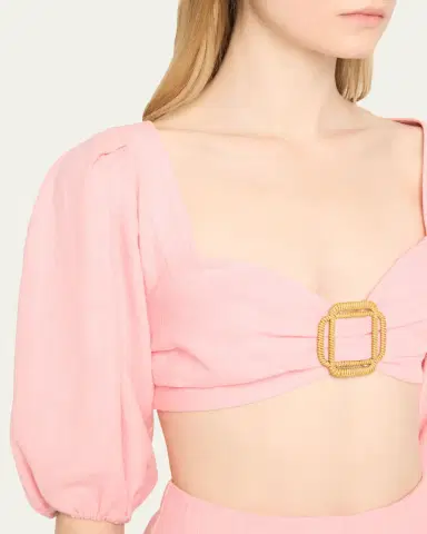 Ramy Brook Kelsey Balloon-Sleeve Cropped Blouse | Thumbnail 5 Ramy Brook Kelsey Balloon-Sleeve Cropped Blouse | Thumbnail 5