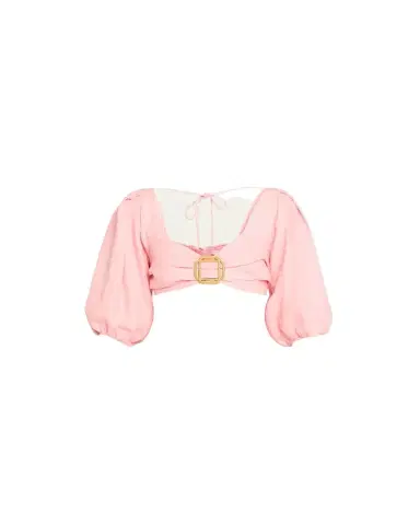 Ramy Brook Kelsey Balloon-Sleeve Cropped Blouse | Thumbnail 1 Ramy Brook Kelsey Balloon-Sleeve Cropped Blouse | Thumbnail 1