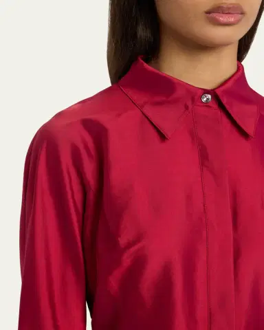 Rickie Freeman for Teri Jon 3/4-Sleeve Belted Midi Shirtdress | Thumbnail 5 Rickie Freeman for Teri Jon 3/4-Sleeve Belted Midi Shirtdress | Thumbnail 5
