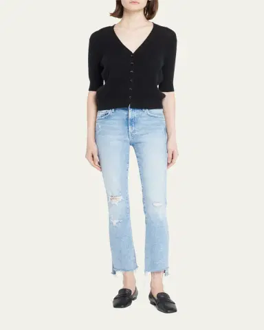 Mother The Insider Crop Step Fray Jeans | Thumbnail 2 Mother The Insider Crop Step Fray Jeans | Thumbnail 2