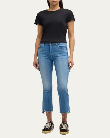 Mother The Insider Crop Step Fray Jeans | Thumbnail 6 Mother The Insider Crop Step Fray Jeans | Thumbnail 6