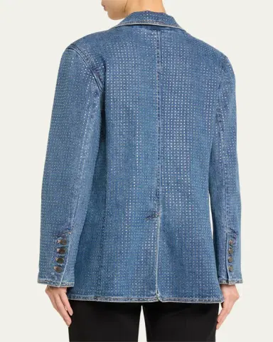 Kobi Halperin Kiera Embellished Denim Blazer Jacket | Thumbnail 3 Kobi Halperin Kiera Embellished Denim Blazer Jacket | Thumbnail 3
