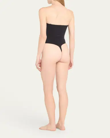 SKIMS Seamless Sculpt Strapless Thong Bodysuit | Thumbnail 3
