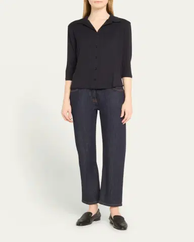 MAJESTIC FILATURES Soft Touch Semi-Relaxed Button-Front Shirt | Thumbnail 2 MAJESTIC FILATURES Soft Touch Semi-Relaxed Button-Front Shirt | Thumbnail 2
