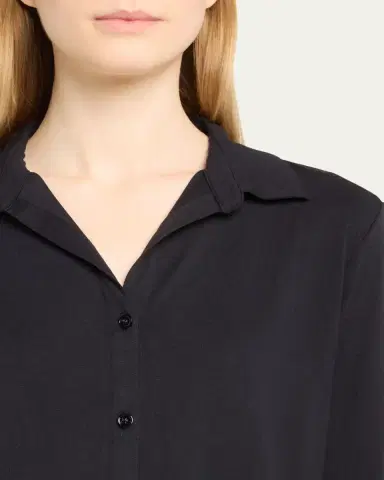 MAJESTIC FILATURES Soft Touch Semi-Relaxed Button-Front Shirt | Thumbnail 5 MAJESTIC FILATURES Soft Touch Semi-Relaxed Button-Front Shirt | Thumbnail 5