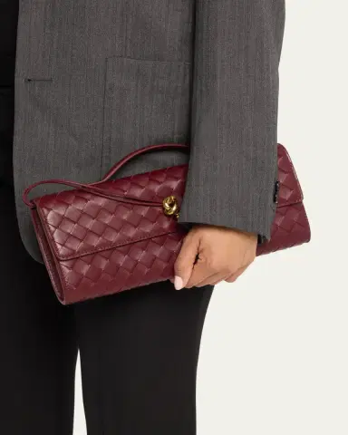 Bottega Veneta Long Andiamo Clutch Bag with Handle | Thumbnail 2