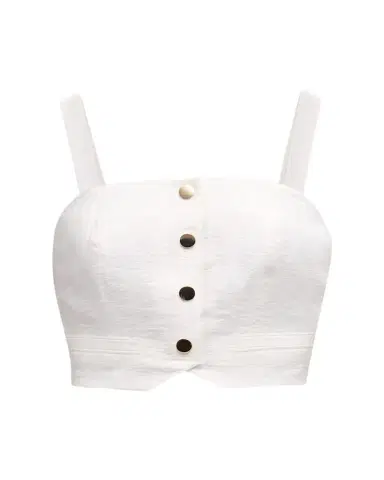 Ramy Brook Gabi Button-Front Crop Top | Thumbnail 1 Ramy Brook Gabi Button-Front Crop Top | Thumbnail 1