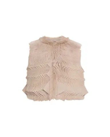 Giorgio Armani Shearling Silk Vest | Thumbnail 1