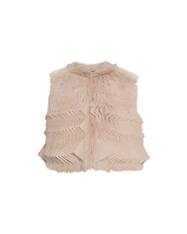 Shearling Silk Vest