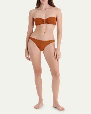 Eres Fripon Solid Low-Rise Hipster Bikini Bottoms | Thumbnail 2