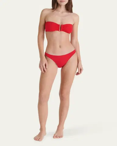 Eres Fripon Solid Low-Rise Hipster Bikini Bottoms | Thumbnail 8