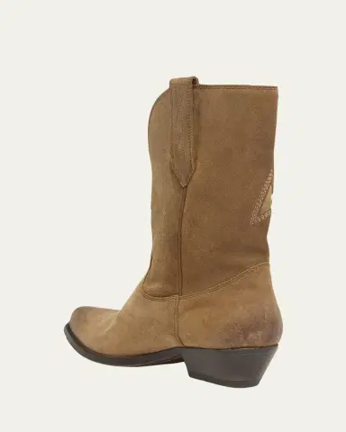 Golden Goose Wish Star Suede Western Boots | Thumbnail 4