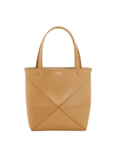 Loewe Puzzle Fold Mini Tote Bag in Shiny Leather | Thumbnail 1