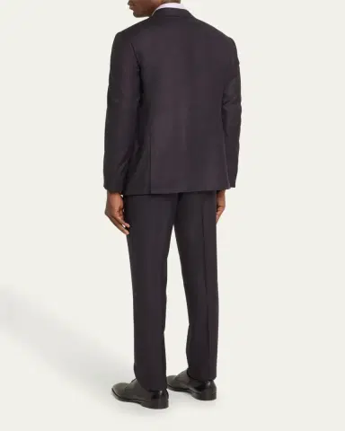 Giorgio Armani Men's Micro-Textured Wool Classic Fit Suit | Thumbnail 3