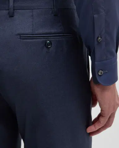 Giorgio Armani Men's Flat-Front Wool Trousers | Thumbnail 3 Giorgio Armani Men's Flat-Front Wool Trousers | Thumbnail 3