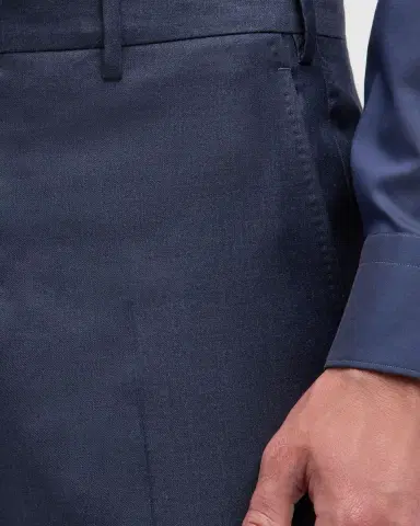 Giorgio Armani Men's Flat-Front Wool Trousers | Thumbnail 5 Giorgio Armani Men's Flat-Front Wool Trousers | Thumbnail 5
