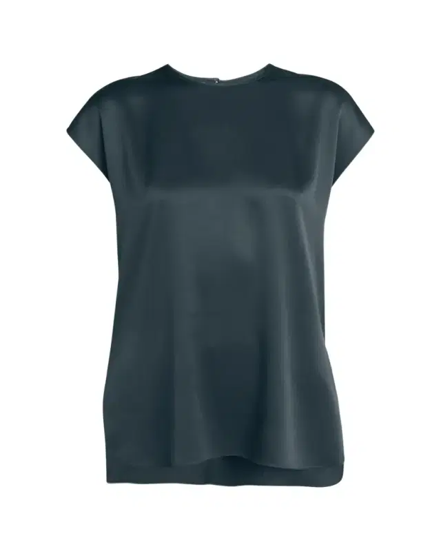 Short Sleeve Silk Blouse