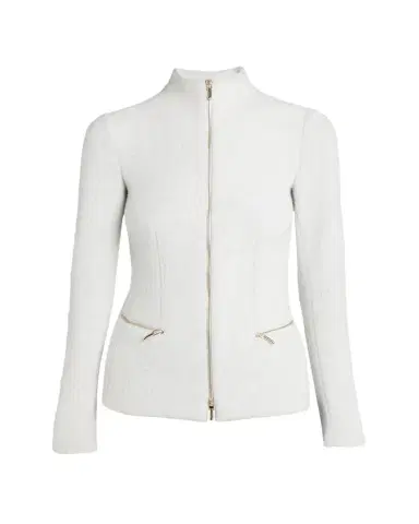 Giorgio Armani Cashmere-Blend Zip-Up Knit Jacket | Thumbnail 1 Giorgio Armani Cashmere-Blend Zip-Up Knit Jacket | Thumbnail 1