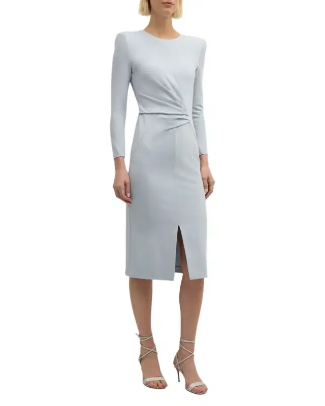 Milano Jersey Dress with Gathered Waist