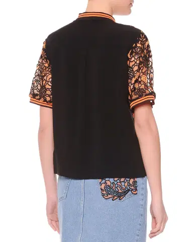 Guest in Residence Cashmere Short-Sleeve Shrunken Polo Sweater | Thumbnail 13