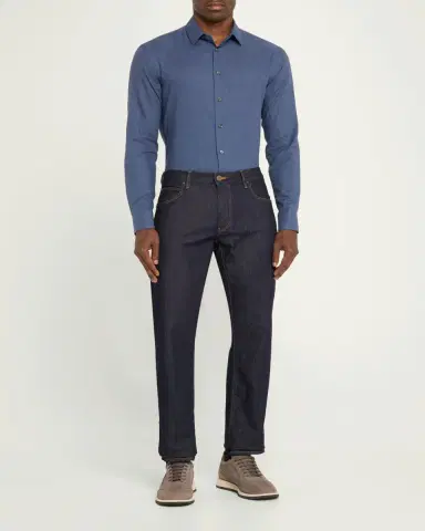 Giorgio Armani Men's Micro-Houndstooth Sport Shirt | Thumbnail 2