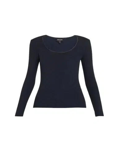 Giorgio Armani Textured Jersey Long-Sleeve Tee | Thumbnail 1 Giorgio Armani Textured Jersey Long-Sleeve Tee | Thumbnail 1