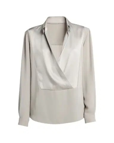 Giorgio Armani Silk Georgette Wrap Blouse | Thumbnail 1