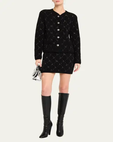 Kobi Halperin Salem Sequin-Embellished Fuzzy Knit Mini Skirt | Thumbnail 2 Kobi Halperin Salem Sequin-Embellished Fuzzy Knit Mini Skirt | Thumbnail 2
