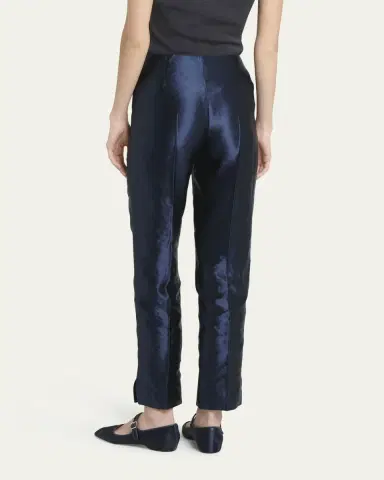 Giorgio Armani Linen Silk Straight-Leg Trousers | Thumbnail 3 Giorgio Armani Linen Silk Straight-Leg Trousers | Thumbnail 3