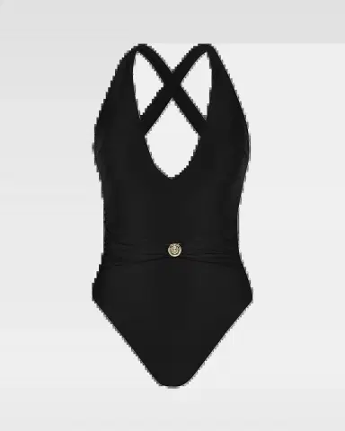 L'Agence Lisa Solids Plunge One-Piece Swimsuit | Thumbnail 2 L'Agence Lisa Solids Plunge One-Piece Swimsuit | Thumbnail 2