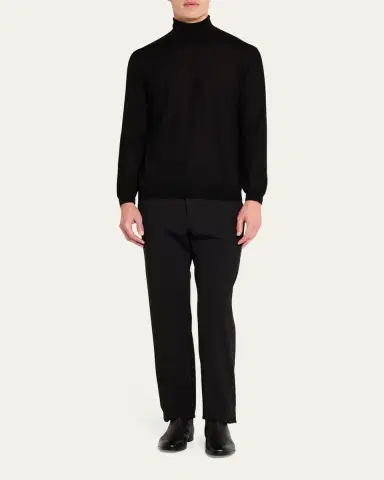 Giorgio Armani Men's Cashmere Plain Stitch Turtleneck | Thumbnail 2