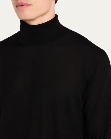 Giorgio Armani Men's Cashmere Plain Stitch Turtleneck | Thumbnail 5