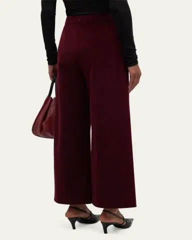 FRAME Cropped Velvet Pants | Thumbnail 3