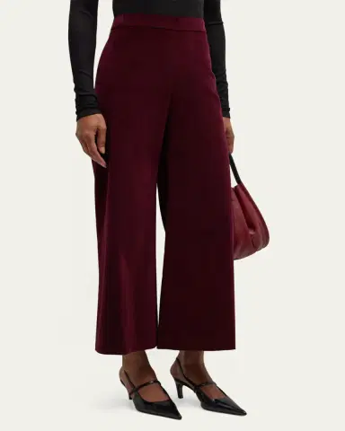 FRAME Cropped Velvet Pants | Thumbnail 4