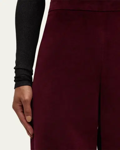 FRAME Cropped Velvet Pants | Thumbnail 5