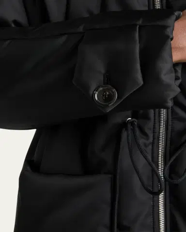 Prada Re-Nylon Hooded Down Coat | Thumbnail 4 Prada Re-Nylon Hooded Down Coat | Thumbnail 4