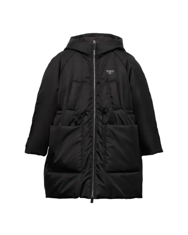 Re-Nylon Hooded Down Coat