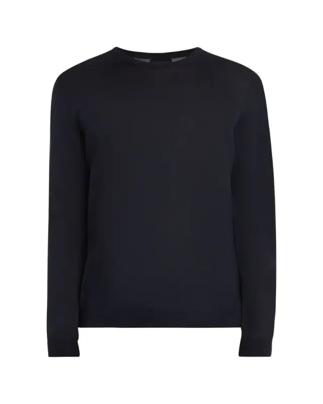 Men's Silk-Cotton Crew Sweater
